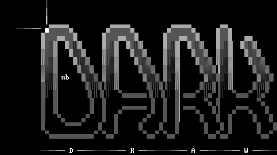 DARK kewl ANSI logo