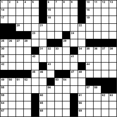 empty crossword puzzle